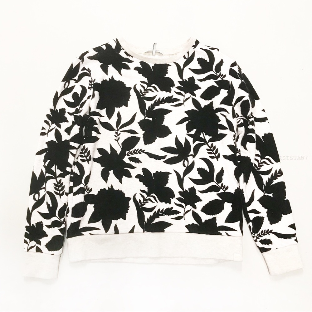 SCOTCH & SODA Floral velvet Velour print Sweater